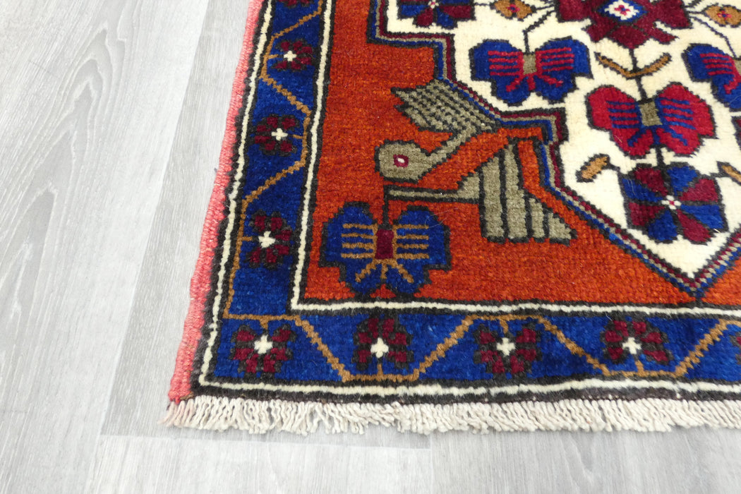 Vintage Hand Knotted Anatolian Turkish Square  Rug Size: 67 x 67cm- Rugs Direct 