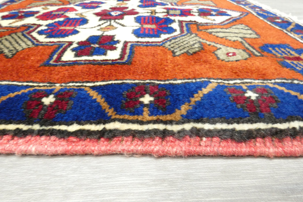 Vintage Hand Knotted Anatolian Turkish Square  Rug Size: 67 x 67cm