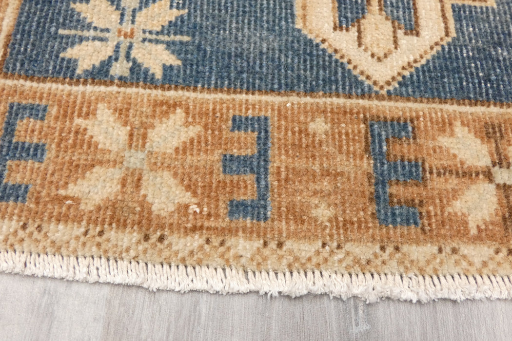 Vintage Hand Knotted Anatolian Turkish Square Rug Size: 88 x 63cm- Rugs Direct 