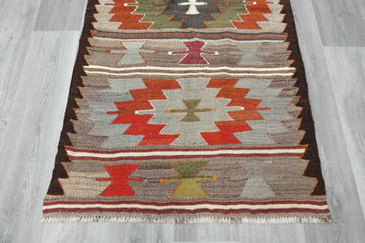 Vintage Anatolian Flatweave Hallway Runner Rug Size: 165 x 90cm- Rugs Direct 