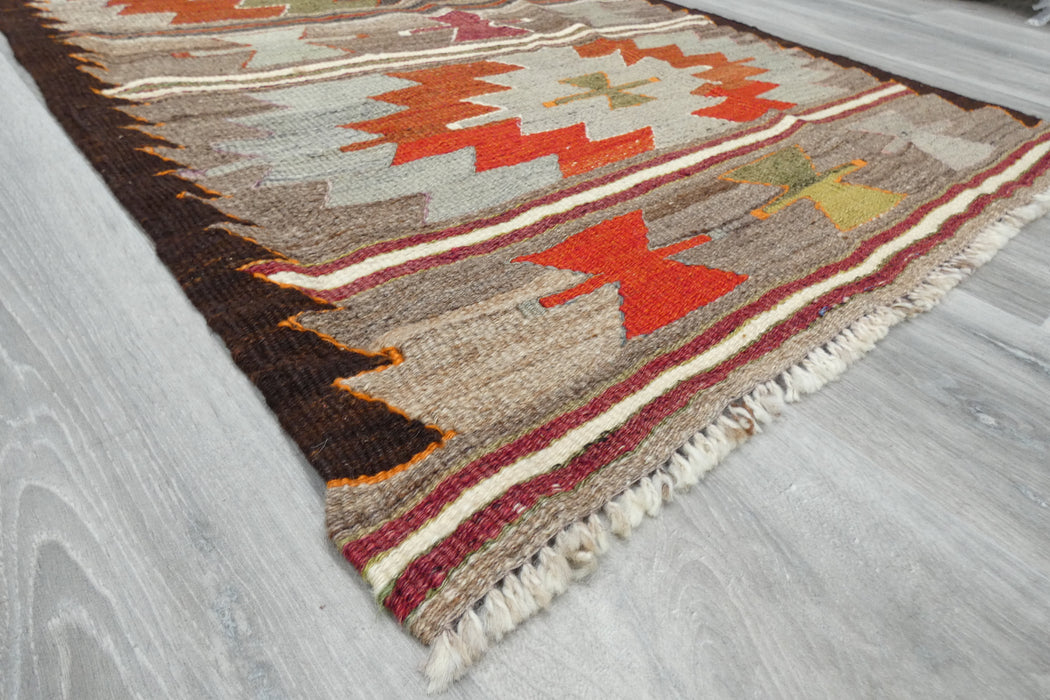 Vintage Anatolian Flatweave Hallway Runner Rug Size: 165 x 90cm- Rugs Direct 