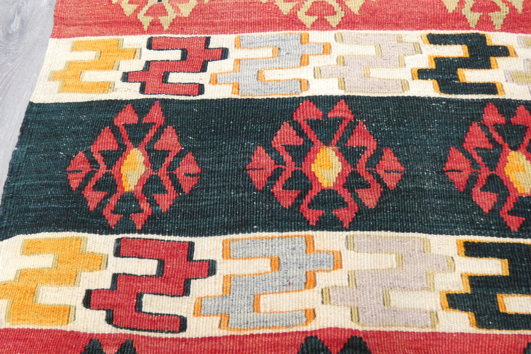 Authentic Handwoven Turkish Kilim Rug 143 x 72cm | Vintage Anatolian Wool Flatweave- Rugs Direct