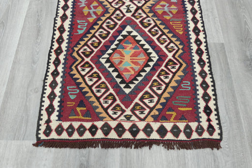 Authentic Handwoven Turkish Kilim Rug 103 x 62cm | Vintage Anatolian Wool Flatweave Rug- Rugs Direct 