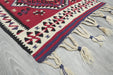 Authentic Handwoven Turkish Kilim Rug 82 x 62cm | Anatolian Wool Flatweave with Tassels- Rugs Direct 