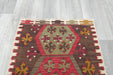 Authentic Turkish Kilim Rug 90 x 60cm | Geometric Anatolian Wool Flatweave- Rugs Direct 