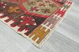 Authentic Turkish Kilim Rug 90 x 60cm | Geometric Anatolian Wool Flatweave- Rugs Direct 
