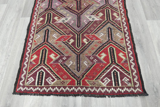 Authentic Turkish Kilim Rug 155 x 95cm | Geometric Anatolian Wool Rug- Rugs Direct 