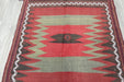 Turkish Kilim Rug 132 x 122cm | Handwoven Anatolian Tribal Design- Rugs Direct 