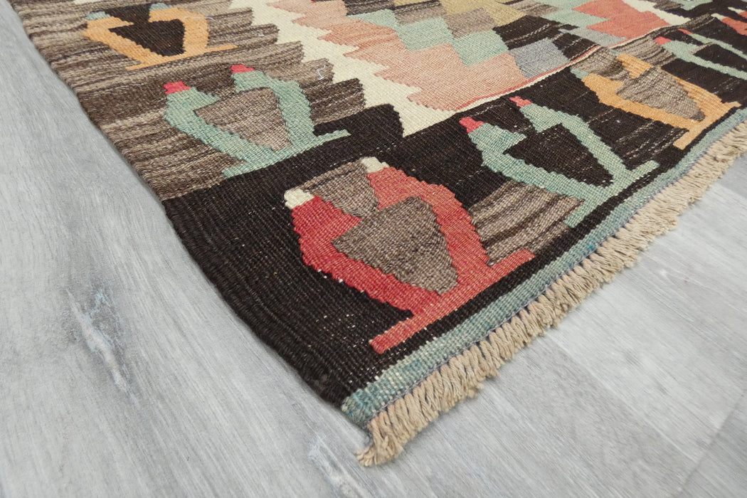 Turkish Kilim Rug 128 x 80cm | Pastel Anatolian Geometric Design- RUGS DIRECT 