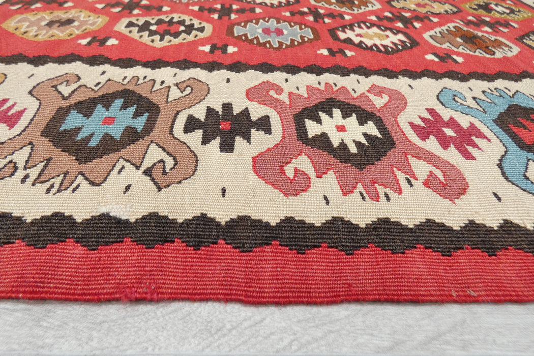 Handwoven Turkish Kilim Rug 162 x 83cm | Anatolian Wool Flatweave- Rugs Direct 