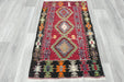 Handwoven Turkish Kilim Accent Rug 130 x 80cm | Geometric Wool Flatweave- Rugs Direct 