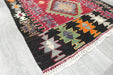 Handwoven Turkish Kilim Accent Rug 130 x 80cm | Geometric Wool Flatweave- Rugs Direct