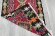 Handwoven Turkish Kilim Accent Rug 130 x 80cm | Geometric Wool Flatweave- Rugs Direct