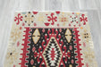 Handwoven Turkish Kilim Accent Rug 127 x 82cm | Geometric Wool Flatweave- Rugs Direct 