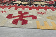 Handwoven Turkish Kilim Accent Rug 127 x 82cm | Geometric Wool Flatweave- Rugs Direct 