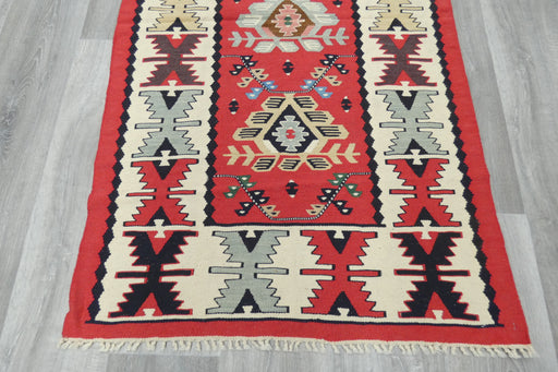 Handwoven Turkish Kilim Rug 158 x 84cm | Anatolian Wool Flatweave- Rugs Direct 