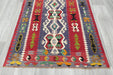 Turkish Kilim Rug 154 x 110cm | Colourful Anatolian Geometric Design- Rugs Direct 