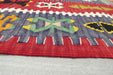 Turkish Kilim Rug 154 x 110cm | Colourful Anatolian Geometric Design- Rugs Direct 
