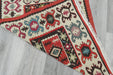 Turkish Kilim Rug 125 x 70cm | Ivory Border Anatolian Design- Rugs Direct 