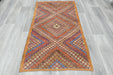 Vintage Handmade Turkish Kilim Rug 162 x 94cm | Geometric Wool Flatweave Tribal Area Rug | One of a Kind- Rugs Direct 