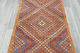 Vintage Handmade Turkish Kilim Rug 162 x 94cm | Geometric Wool Flatweave Tribal Area Rug | One of a Kind- Rugs Direct 
