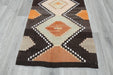 Vintage Handmade Turkish Kilim Rug 162 x 77cm | Geometric Tribal Wool Flatweave Runner | One of a Kind- Rugs Direct 