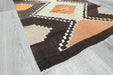 Vintage Handmade Turkish Kilim Rug 162 x 77cm | Geometric Tribal Wool Flatweave Runner | One of a Kind- Rugs Direct 