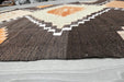Vintage Handmade Turkish Kilim Rug 162 x 77cm | Geometric Tribal Wool Flatweave Runner | One of a Kind- Rugs Direct 