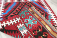 Vintage Handmade Turkish Kilim Rug 106 x 70cm | Colourful Geometric Tribal Wool Flatweave Rug | One of a Kind- Rugs Direct 