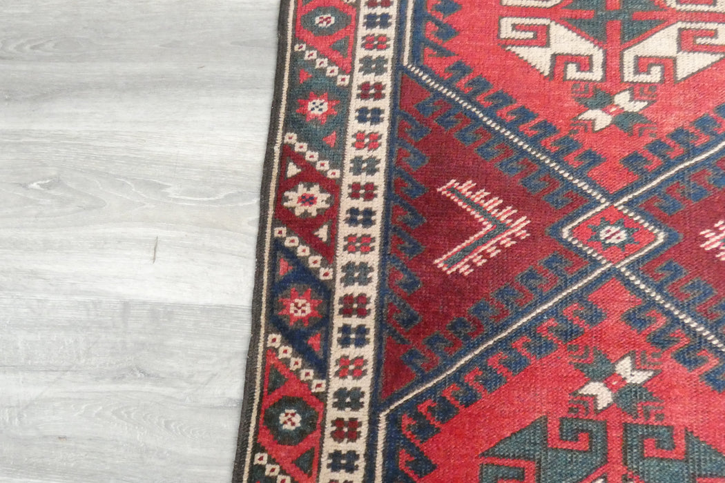 Vintage Handmade Tribal Rug Runner 304 x 75cm | Wool Hallway Runner | One of a Kind- Rugs Direct 