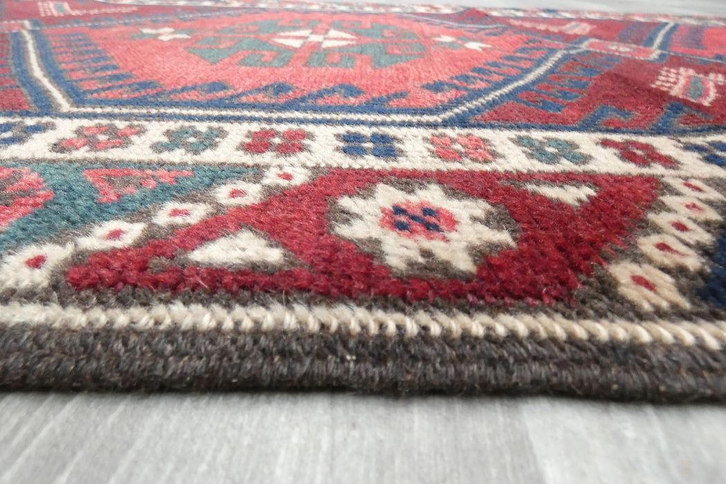 Vintage Handmade Tribal Rug Runner 304 x 75cm | Wool Hallway Runner | One of a Kind- Rugs Direct 