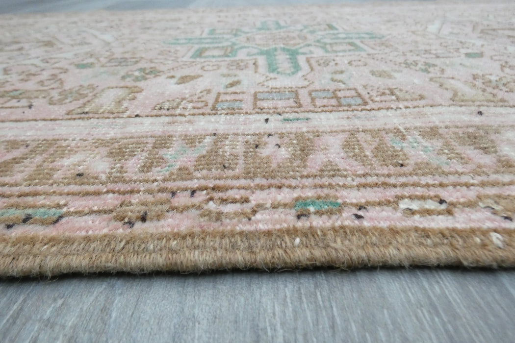 Vintage Turkish Oushak Rug Runner 188 x 60cm | Handmade Wool Hallway Runner | One-of-a-Kind Pastel Runner- Rugs Direct 