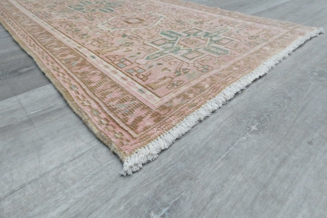 Vintage Turkish Oushak Rug Runner 188 x 60cm | Handmade Wool Hallway Runner | One-of-a-Kind Pastel Runner- Rugs Direct 