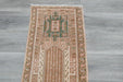 Vintage Turkish Oushak Rug Runner 197 x 50cm | Handmade Wool Hallway Runner | One-of-a-Kind Pastel Runner- Rugs Direct 