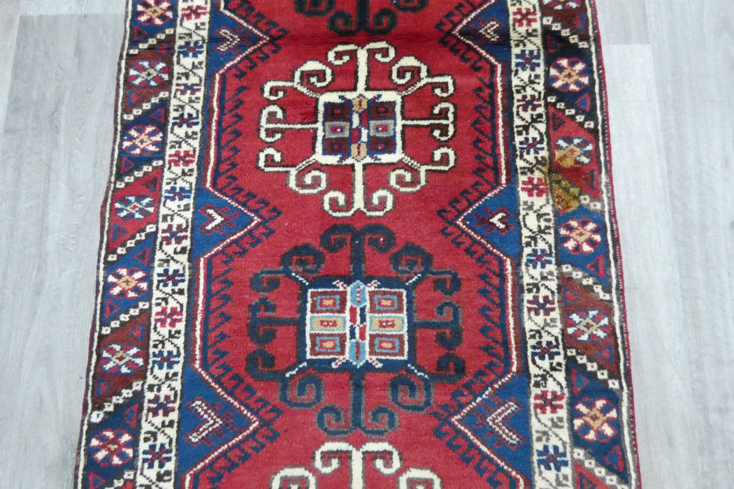 Vintage Handmade Tribal Rug Runner 304 x 75cm | Wool Hallway Runner | One of a Kind  | SKU: TK26-6