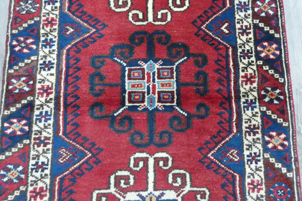 Vintage Handmade Tribal Rug Runner 304 x 75cm | Wool Hallway Runner | One of a Kind  | SKU: TK26-6