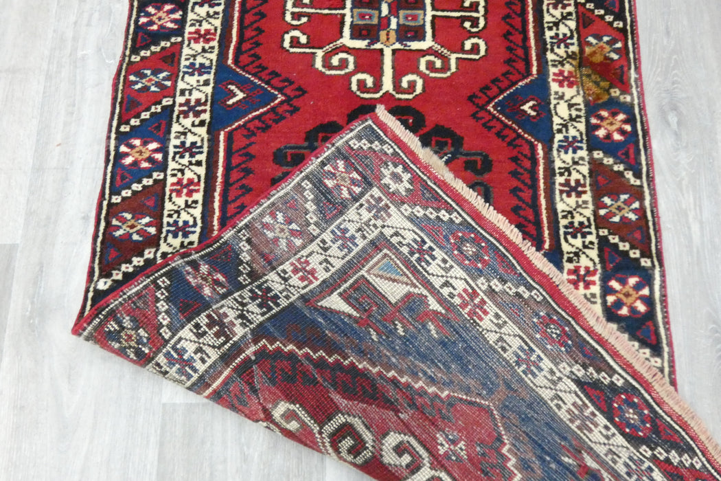 Vintage Handmade Tribal Rug Runner 304 x 75cm | Wool Hallway Runner | One of a Kind  | SKU: TK26-6