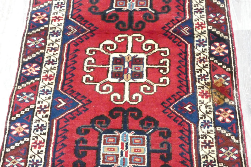 Vintage Handmade Tribal Rug Runner 304 x 75cm | Wool Hallway Runner | One of a Kind  | SKU: TK26-6