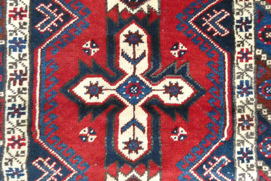 Vintage Handmade Tribal Rug Runner 302 x 75cm | Wool Hallway Runner | One of a Kind - Rugs Direct 