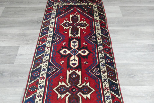 Vintage Handmade Tribal Rug Runner 302 x 75cm | Wool Hallway Runner | One of a Kind - Rugs Direct 