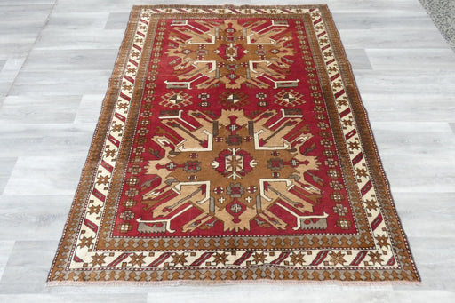 Handmade Original Turkish Kars Rug 185 x 144cm | Fine Turkish Kazak Wool Rug | One-of-a-Kind- Rugs Direct 