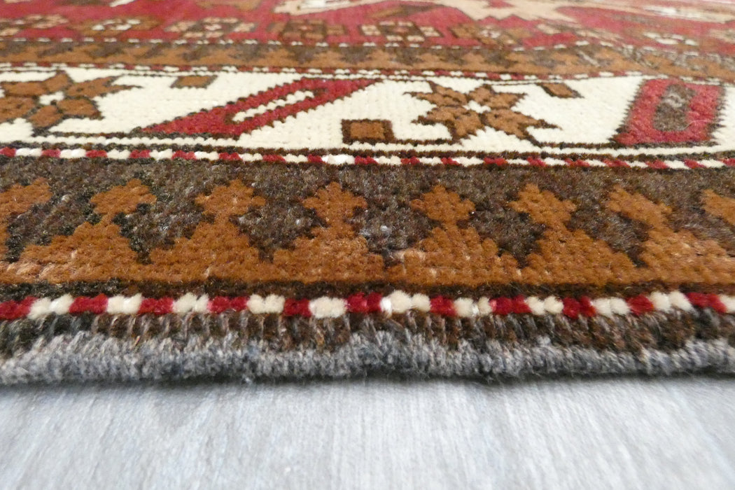 Handmade Original Turkish Kars Rug 185 x 144cm | Fine Turkish Kazak Wool Rug | One-of-a-Kind- Rugs Direct 