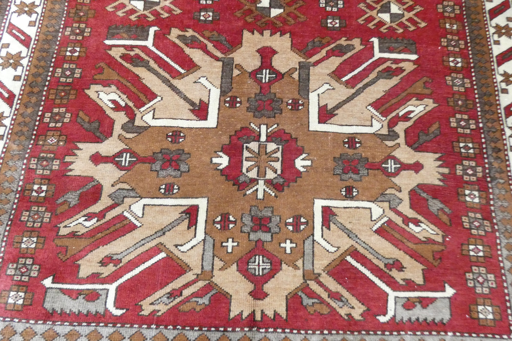 Handmade Original Turkish Kars Rug 185 x 144cm | Fine Turkish Kazak Wool Rug | One-of-a-Kind- Rugs Direct 