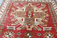 Handmade Original Turkish Kars Rug 185 x 144cm | Fine Turkish Kazak Wool Rug | One-of-a-Kind- Rugs Direct 