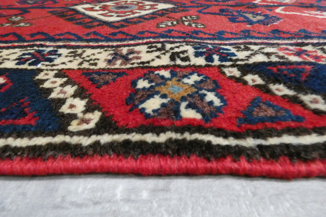 Vintage Handmade Tribal Rug Runner 384 x 77cm | Wool Hallway Runner | One of a Kind- Rugs Direct 