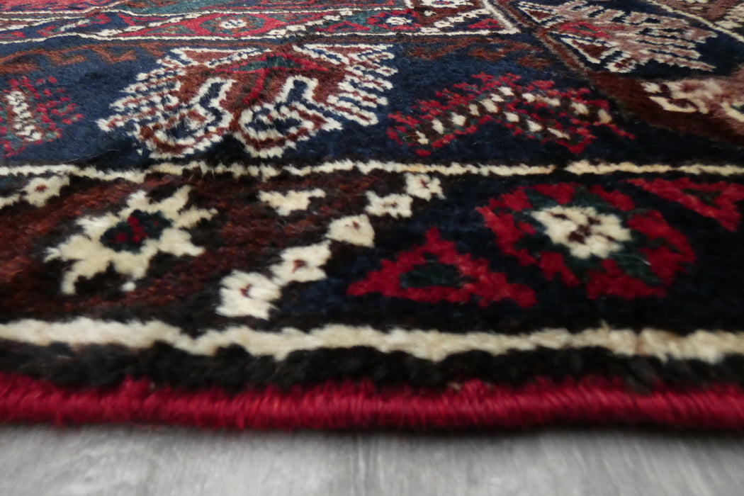 Handmade Turkish Tribal Wool Rug 230 x 134cm | Vintage Anatolian Style Area Rug | One-of-a-Kind- Rugs Direct 