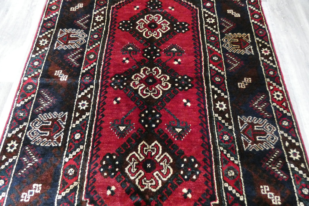 Handmade Turkish Tribal Wool Rug 230 x 134cm | Vintage Anatolian Style Area Rug | One-of-a-Kind- Rugs Direct 