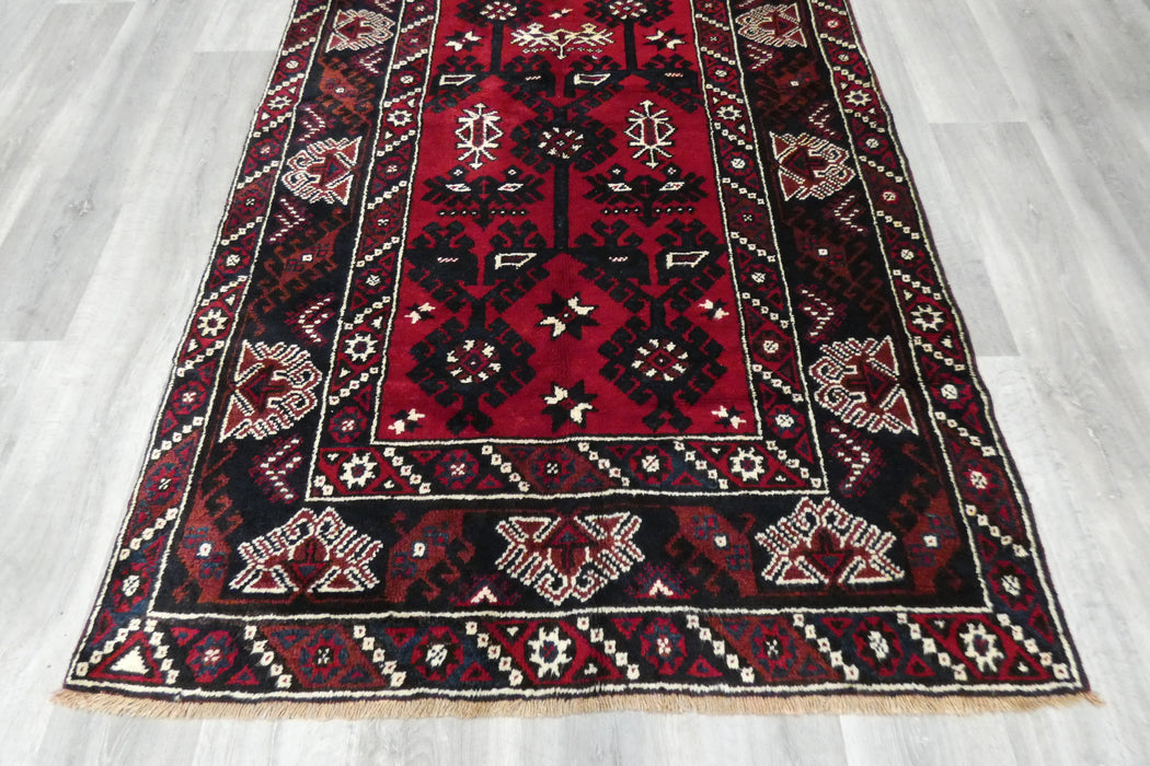 Handmade Turkish Tribal Wool Rug 223 x 132cm | Vintage Anatolian Style Area Rug | One-of-a-Kind - Rugs Direct 