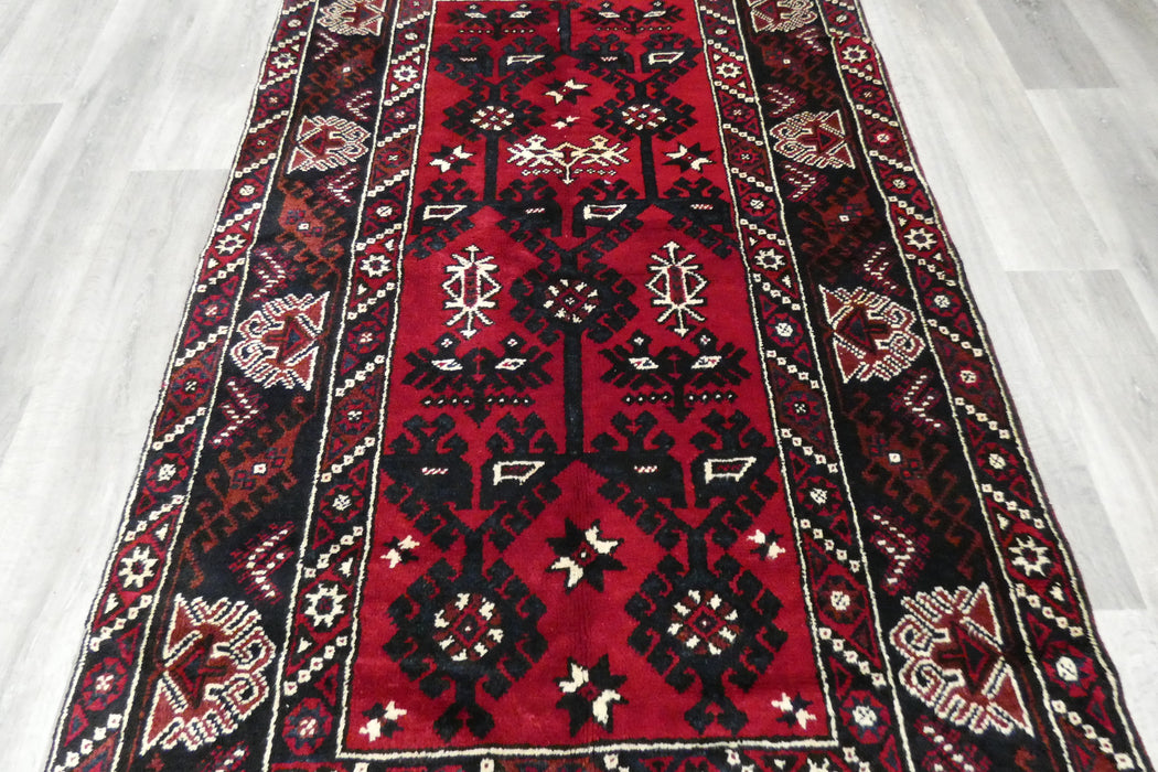 Handmade Turkish Tribal Wool Rug 223 x 132cm | Vintage Anatolian Style Area Rug | One-of-a-Kind - Rugs Direct 