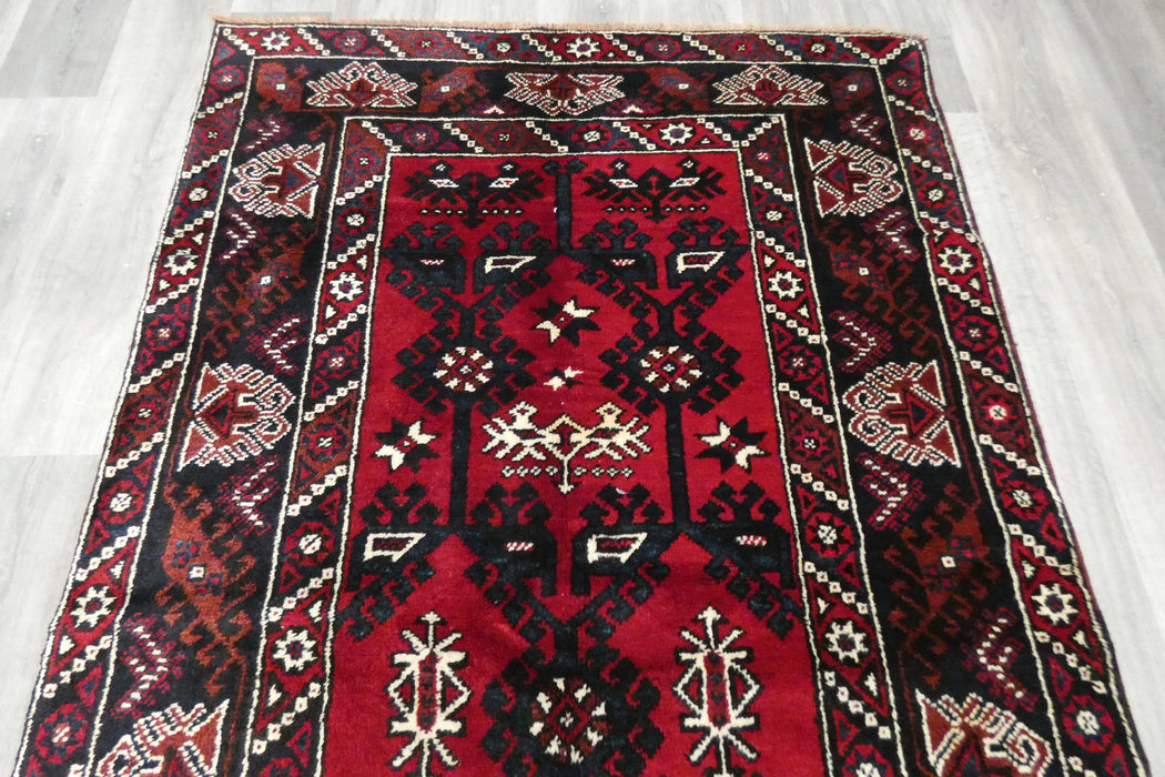 Handmade Turkish Tribal Wool Rug 223 x 132cm | Vintage Anatolian Style Area Rug | One-of-a-Kind - Rugs Direct 